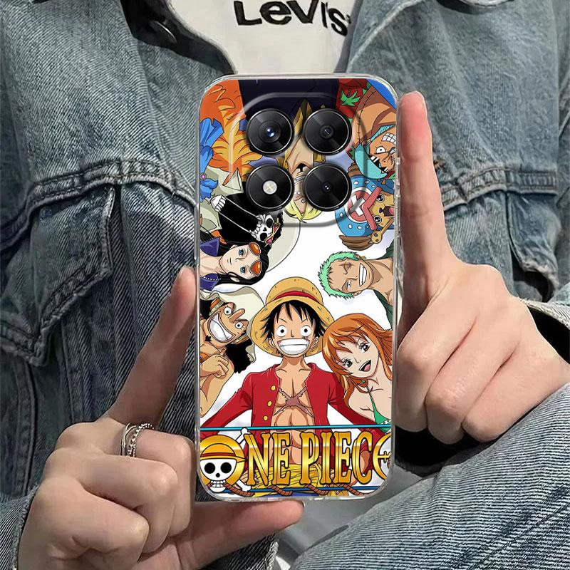 Hot One Anime P-Piece Case For Xiaomi Redmi Note 15 14 13 12 11 10 Pro Plus Cover For Redmi 15C 15 14C 13C 12C Clear Phone Cases