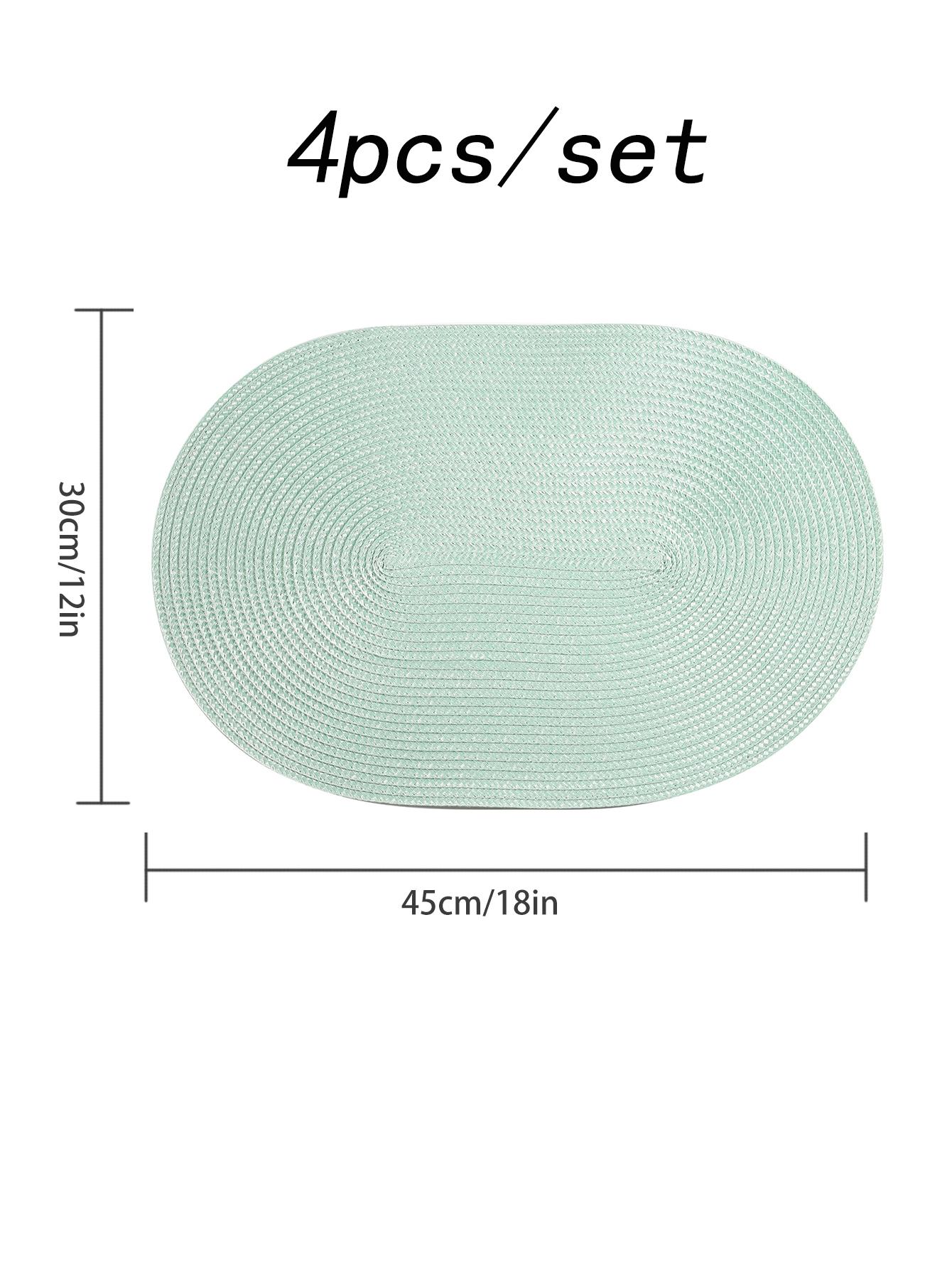 

Spring Placemats Set of 4,Heat resistant pad,Place Mat Washable Table Mats for Kitchen Dining Table Non-Slip Place mats Stocked 45X30CM&Oval