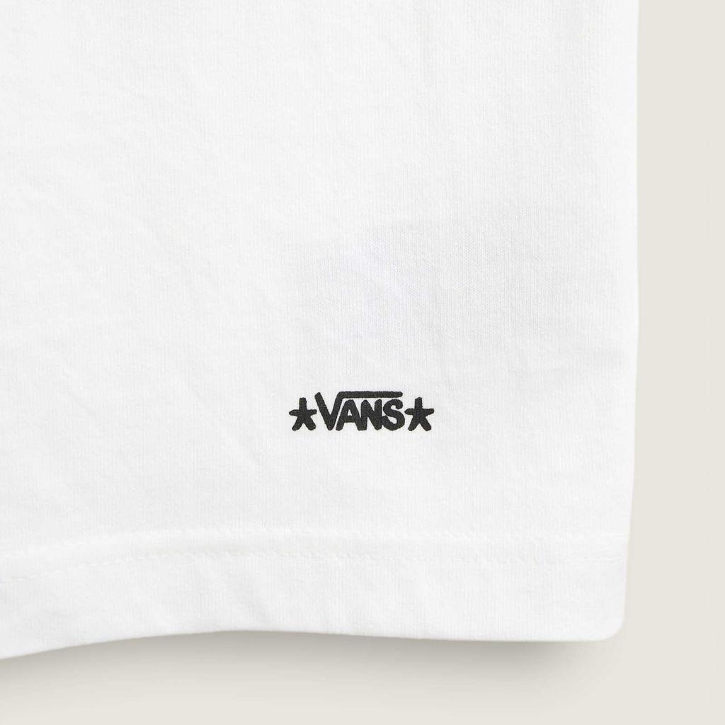 Vans T Shirts Unisex White Crew Neck Moderate VN000R3BWHT
