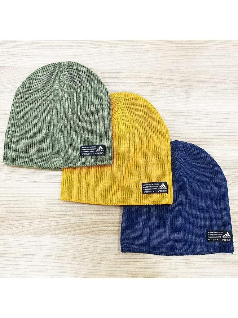 Adidas Crew Performance Beanie Sizes Men's IRJ35, Navy/Black/White (GS2114), 54-57cm