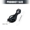 Practical Power Connection Cable Laptop Power Cable 2 Prong Plug Metal Construction Fast Efficient Charging Cables