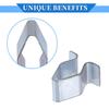 VekAuto 30pcs Liftgate Door Panel Trim Retainer Clip Durable Silver Tone Multi-Purpose Car Trim
