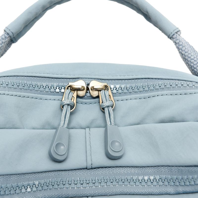 Women's Backpack Solid Color Nylon Backpack Large Capacity Water-repellent Student Schoolbag