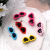 Pet Small Dog Cat Hair Clips Heart Sunglasses Shape Hairpins Lovely Puppy Bows Barrette Pet Supplies Grooming Hair Accessories