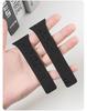 Lychee Pattern Magnetic Silicone Sports Watch Strap, Compatible with Apple S7, S8, S9, S10, S11, New SE
