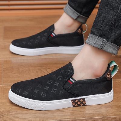Herrenschuhe Sommer neue Regenschirmstoff atmungsaktive Freizeitschuhe Herren Trendschuhe Fußbedeckung Herren Low-Top Sport-Board-Schuhe Stoffschuhe