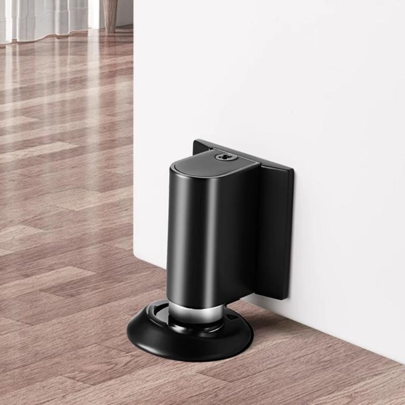 Strong Magnetic Door Stop Alloy Concealed Door Holders Floor Mounted Door stoppers Wall Protector for Office Home