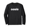 Oasis – White Logo On Black Long Sleeve T-Shirt