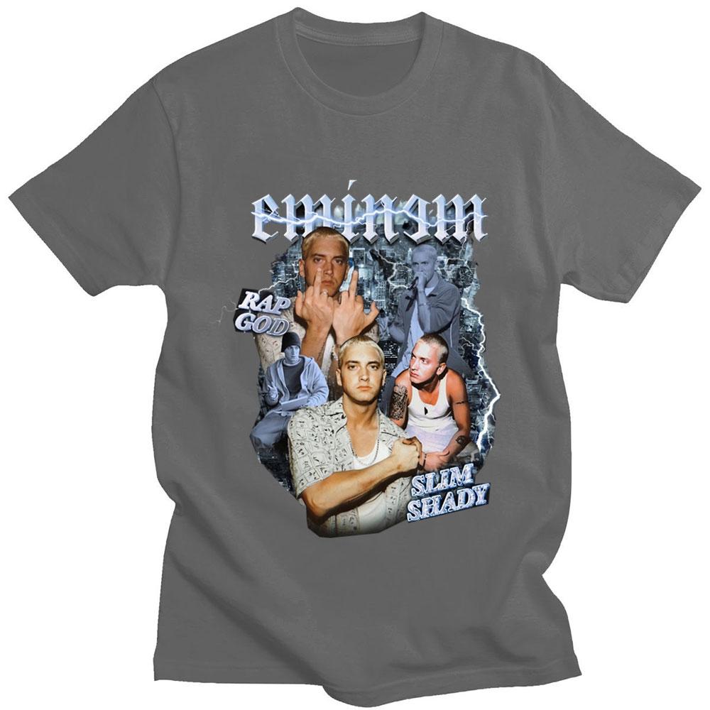 Eminem Slim Shady Graphics Tshirt Summer Oversized Casual Men Women Tees Hip Hop Gothic T Shirt Harajuku Male Cool Streetwear
