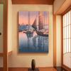 Japanese Rural Style Retro Landscape Canvas Painting Lake Park Beauty Poster Office Wall Art Living Room Home Decoration Mural No Frame