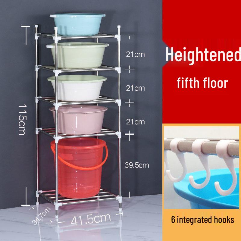 Multi-layer Stainless Steel Bathroom and Kitchen Storage Rack