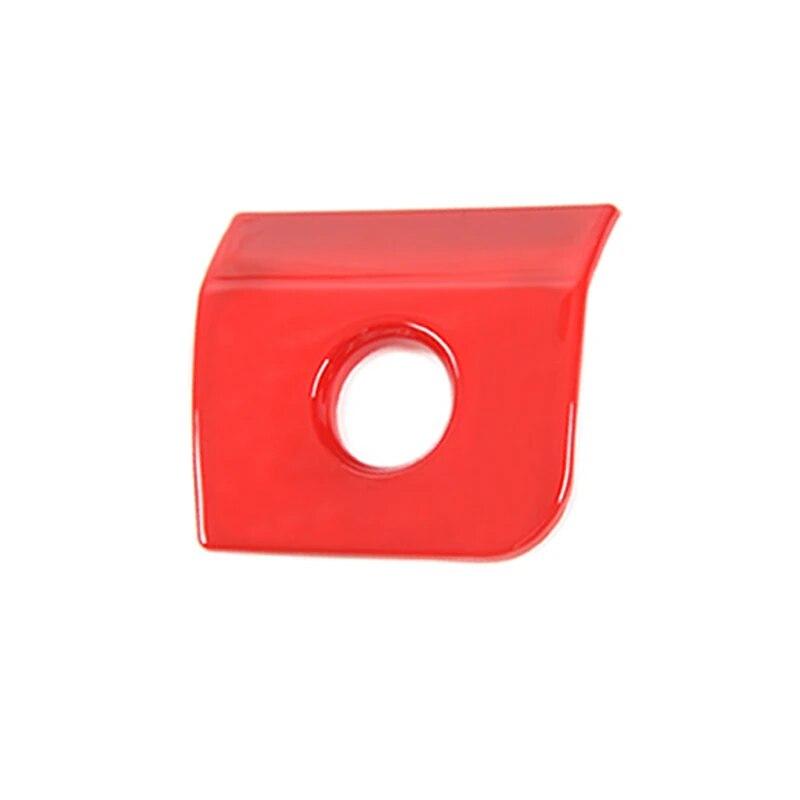 

TESIN автомобильный пассажирский штурман, боковой ящик для хранения, крышка кнопки переключения, отделка, Стайлинг, декоративная наклейка для Ford Mustang 2015- красный