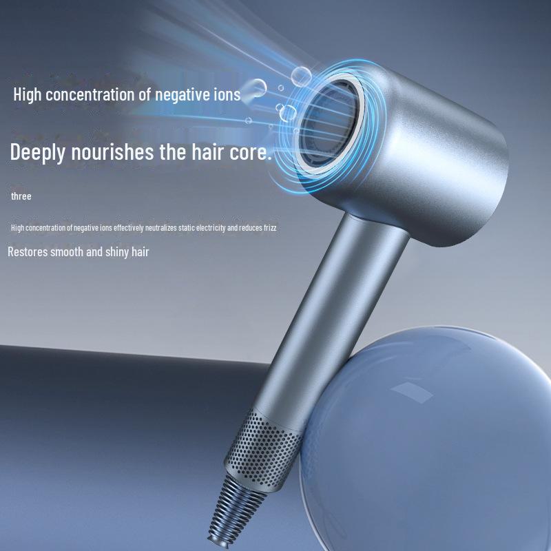 High-Power, Damage-Free Leafless Hair Dryer with Quick-Dry & Negative Ion Technology