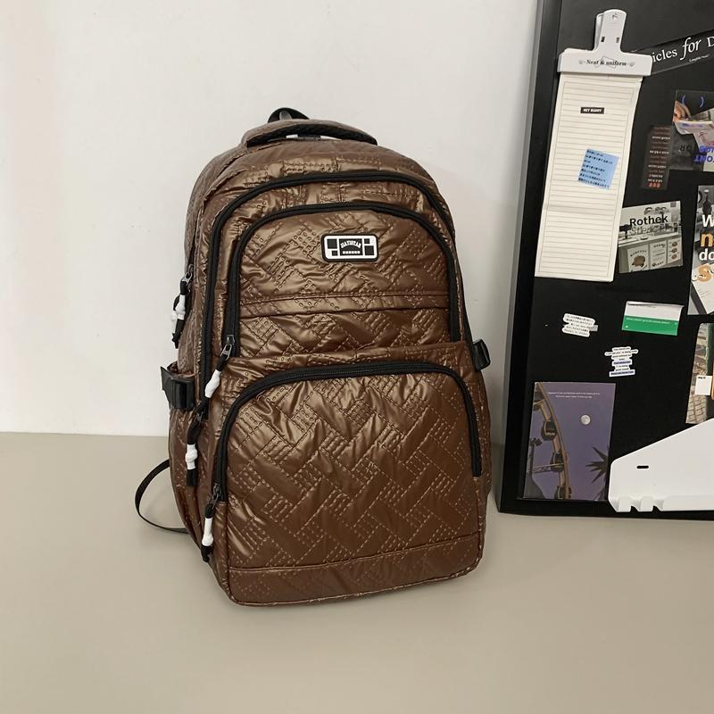 Geantă de școală pentru elevi Rucsac de damă de culoare solidă Rucsac de mare capacitate pentru bărbați