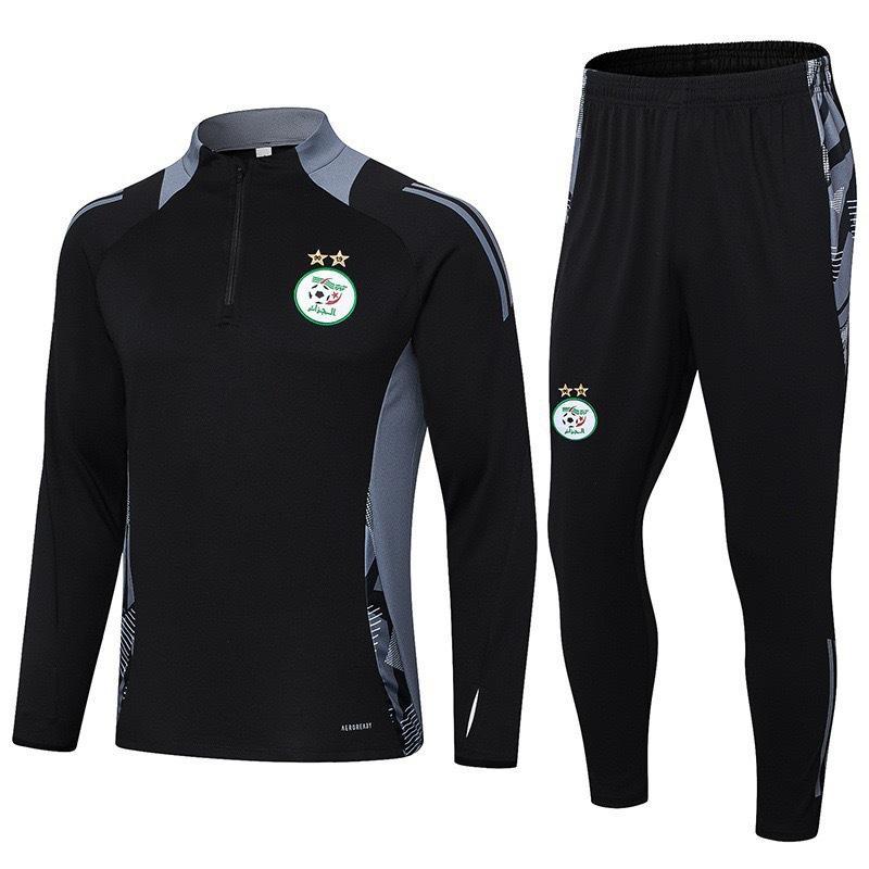 Autumn And Winter Real Madrid Barcelona Arsenal Training Suit Long Sleeve Half Zipper Football Suit Sportswear Adult Suit
