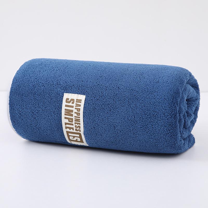 Pologge Korallfleece Baumwolle Badetuch Set: Dick, Wasserabsorbierend, 3-teilig für Erwachsene