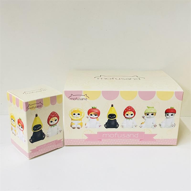 

Mofusand Кот-акула Сюрприз-бокс - Фигурки кота-фрукта, Игрушка, Милые украшения, Куклы, Коллекционная кукла, Идеальный детский подарок