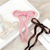 Ballet Style Colorful Bow Hairpin for Updo and Flyaway Hair - Cute Acetate Hair Clip