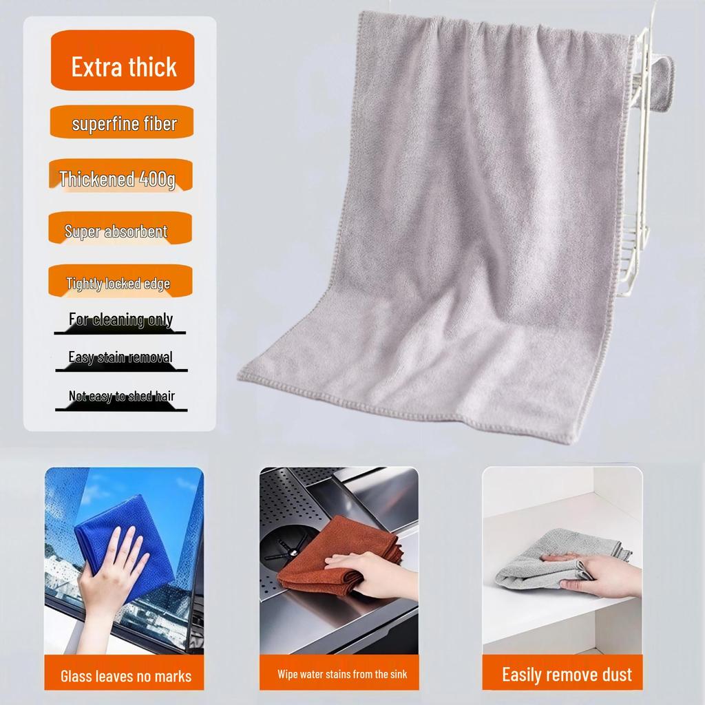 Ultra-Fine Fiber Thickened Car Wash and Cleaning Towel with High Water Absorption - Ideal for Home, Hotel, and Salon Use