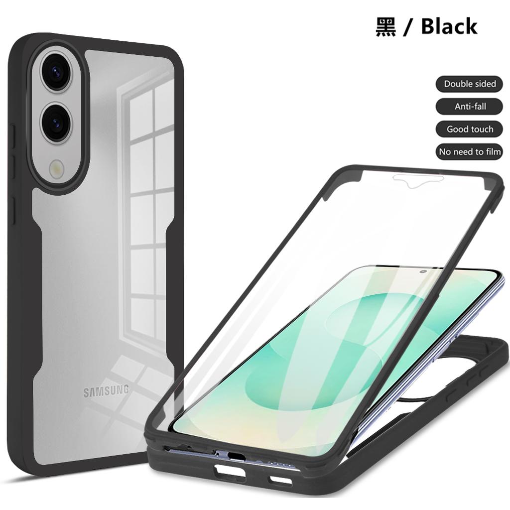 Full Body Protection Shockproof Case for Samsung Galaxy S25 Edge S24 Ultra S23 FE Plus Protective Cover Clear Fundas Coque Capa