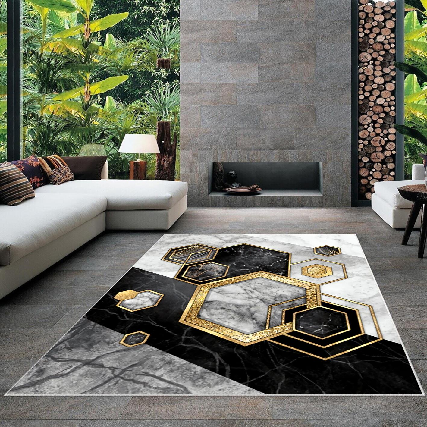 

Моющийся нескользящий ковер и дорожка с цифровой печатью MD-LİFE HOME