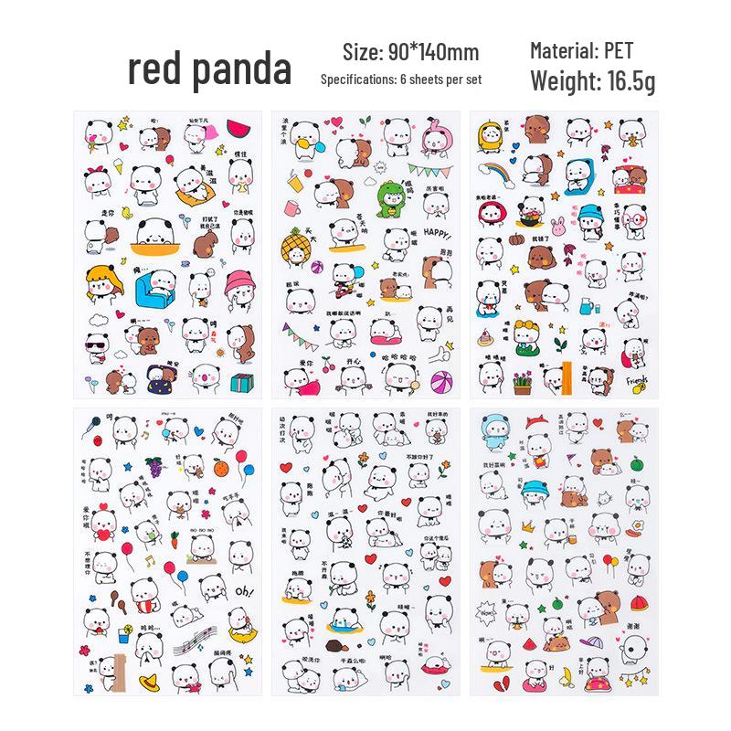 

Корейские мультяшные животные прозрачные ПВХ наклейки для дневников и журналов роста ребенка