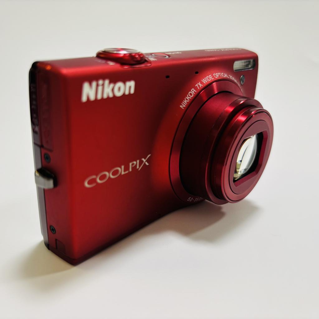 [Used/Boxed] Nikon COOLPIX S6100 16.0MP Digital Camera RED 7x Zoom Touch Panel From JAPAN
