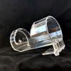 Acrylic Fish Feeder Ring Fixed-Point Wall-Mounted Aquarium Feeders Ring Transparent Fish Tank Food Dispenser