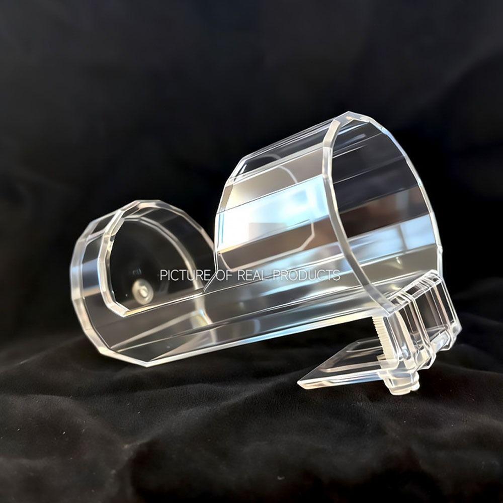 Acrylic Fish Feeder Ring Fixed-Point Wall-Mounted Aquarium Feeders Ring Transparent Fish Tank Food Dispenser