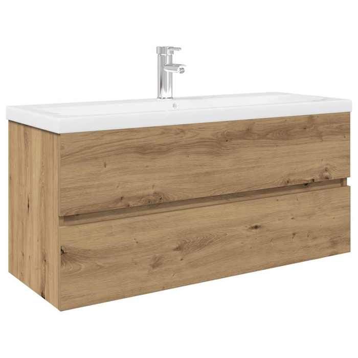VidaXL Vanity Unit with Integrated Basin and Tap Artisan Oak, Bathroom Vanity Cabinet, Bathroom Furniture 3328938
