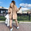 Frauen Mode Sweatsuits Trainingsanzug Jogging Anzug Streetwear Laufsport Zipper Lange Hoodies Lange Hose Zwei Stück Set