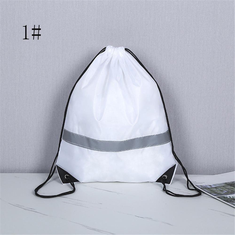 Pack Drawstring Backpack Bag with Reflective Strip String Backpack Cinch Sacks Bag Bulk for School Yoga Sport Gym Traveling