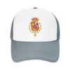 King of Spain Coat of Arms Sun Hats FeUnisex Unisex Mesh Trucker Hat Breathable Print Hiking Fishing Baseball Caps Birthday Present