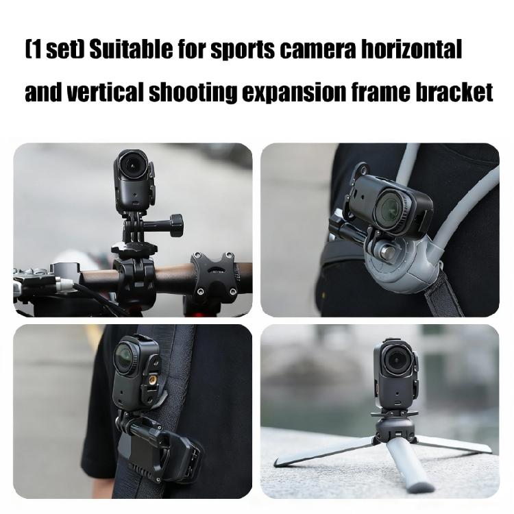 MultiPurpose Camera Frame Foldable Claw Clip Shockproof Features for Action Camera Various Photography Accessories