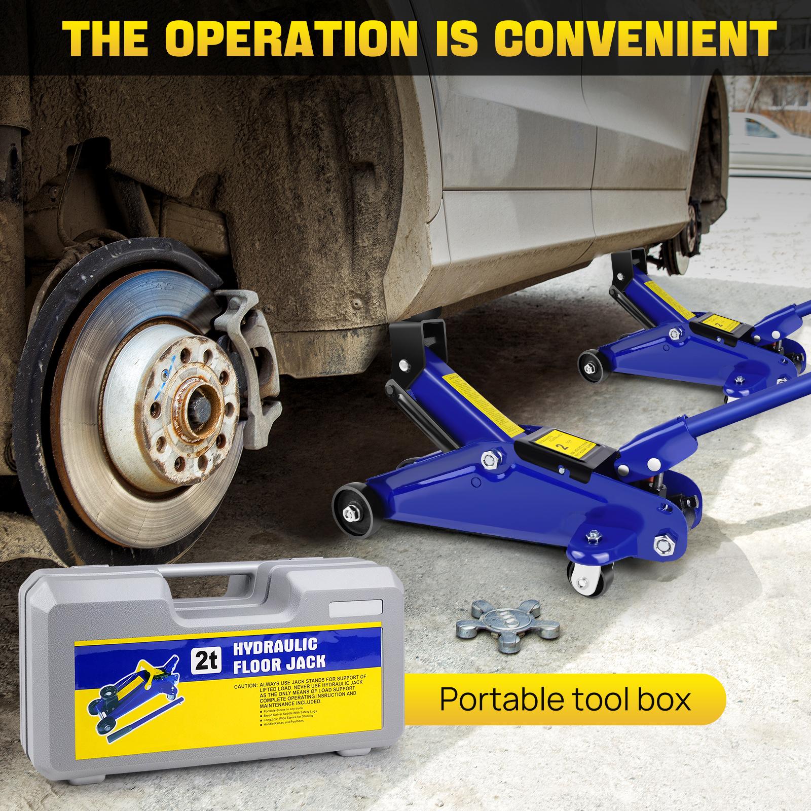 

DayPlus Hydraulic Trolley Floor Jack 2 Ton Portable Heavy Duty Car Lift with Carry Case Інструменти для ремонту шин зі сталевою ручкою Профіль UNITED KINGDOM