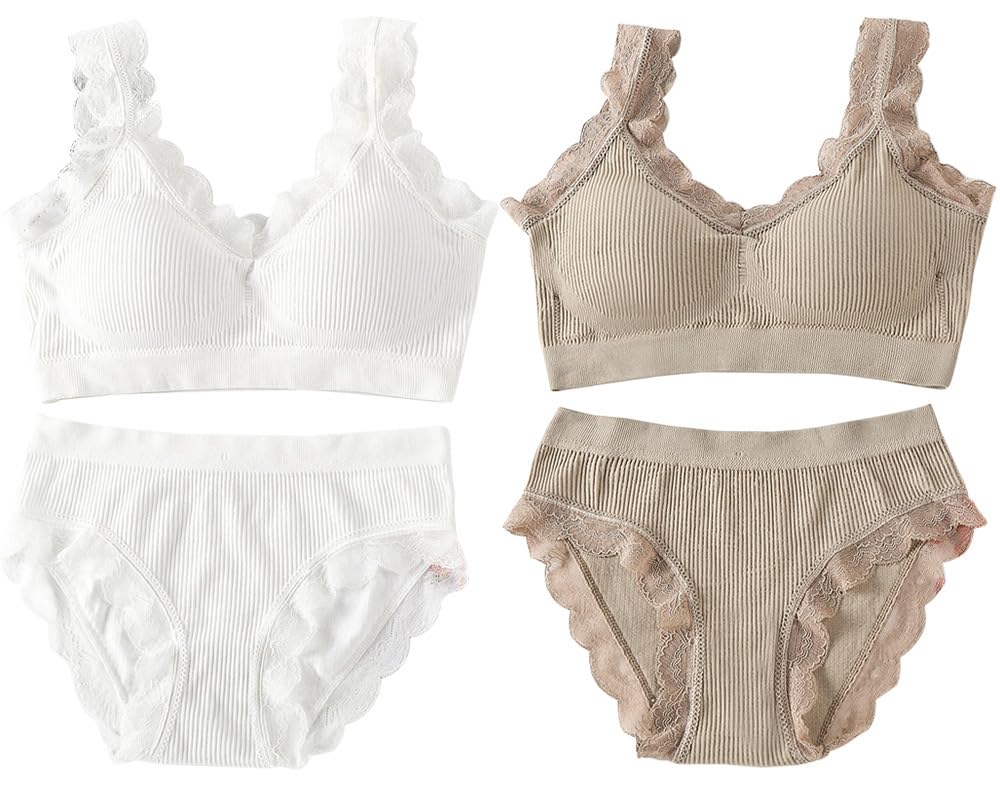 

Shop Value Bra and Shorts Free Sports Bra Maternity Bra Bra and Shorts Set [Select Tomorrow] [Great 2-Piece Set] Non-Wired Set, Size, Set, Bra,