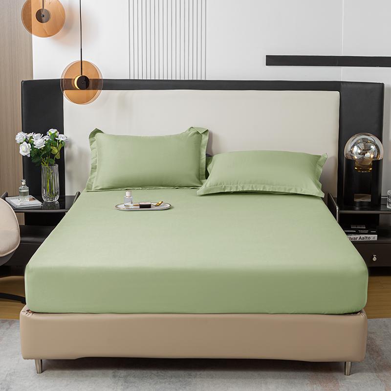 Black Fitted Sheet Home Bed Linen 90x200 Bed Cover with Elastic Band tampa de colchão Double Bedsheet(Pillowcase Need Order)