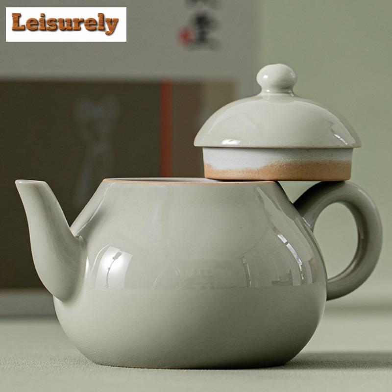 150ML Beixitang Handgefertigte Eis-Tischfarbe Keramik Teekanne Kreative Birnenform Kanne Teezubereitungskessel Teeartikel Dekoration Geschenkbox