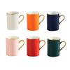 Fortschrittlicher Knochenporzellan-Zeichengold-Becher Tasse Original-Tassen Kaffeetassen Schöne Teetassen zum Angeln Thermisches Weihnachtsset