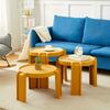 1Pc round balcony tea table coffee table ins wind living room side few outdoor tea table bedroom round table personality simple