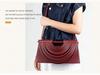 2025 Women's Trapezoidal Crossbody Bag with Tassel Design – Handmade Woven Shoulder Bag