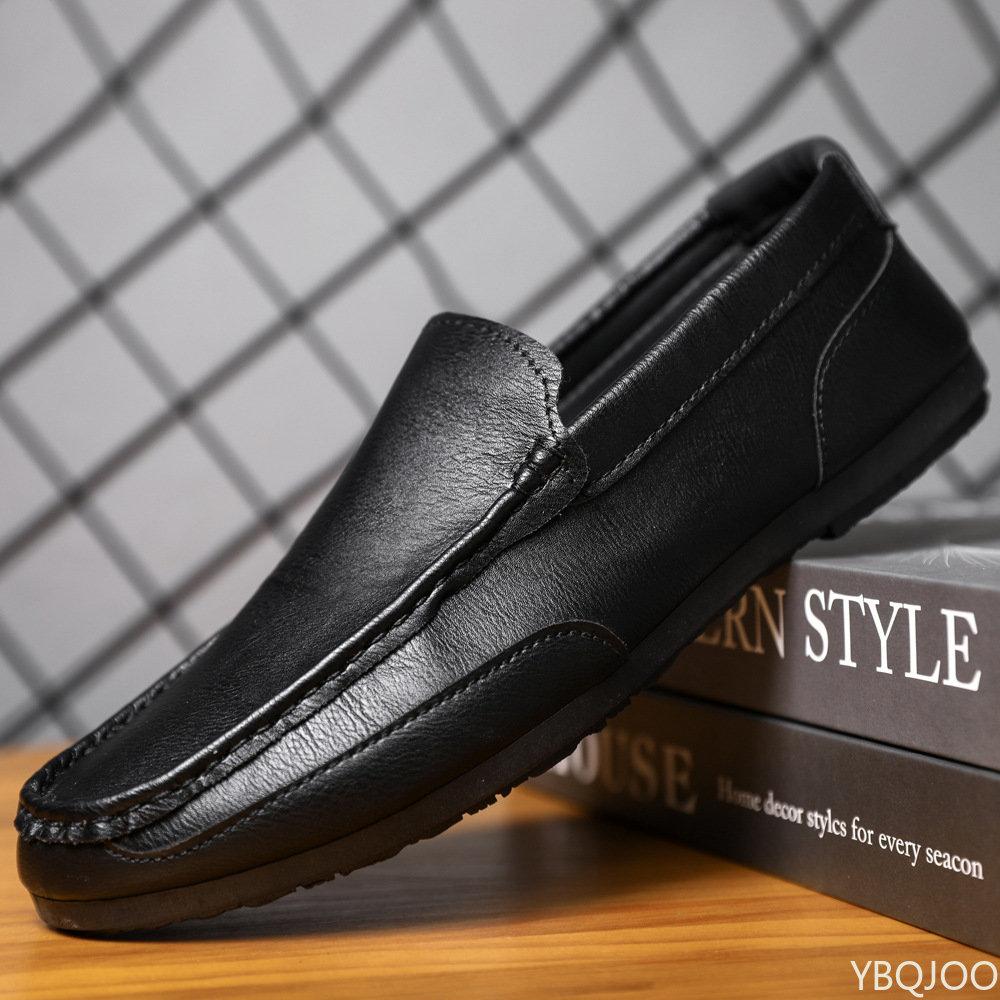 fashion 2024 Spring Summer NEW Men's Loafers Comfortable Flat Casual Shoes Men Breathable Moccasins Slip-On Soft Leather Driving Shoes