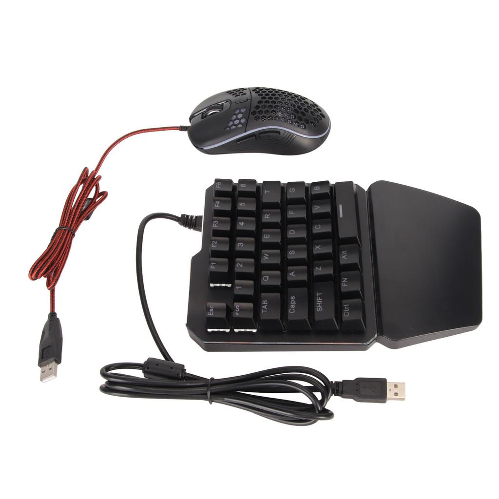 Keyboard Mouse Converter Set Wired RGB Mechanical Keyboard Mouse Adapter Combo for PS5 for PS3 for P