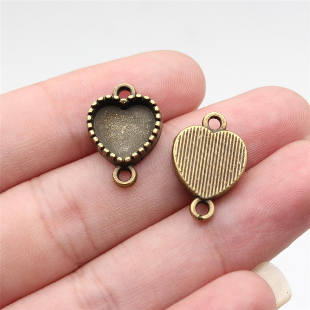 Аксессуары Запчасти Несколько Стеклянных Кабошонов Основа Настройка Поднос Минималистичные Ювелирные Компоненты QA101 A08-10pcs-10x9mm