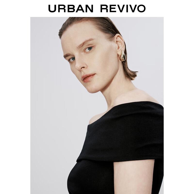 UR Women's Slim Fit Pleated T-Shirt