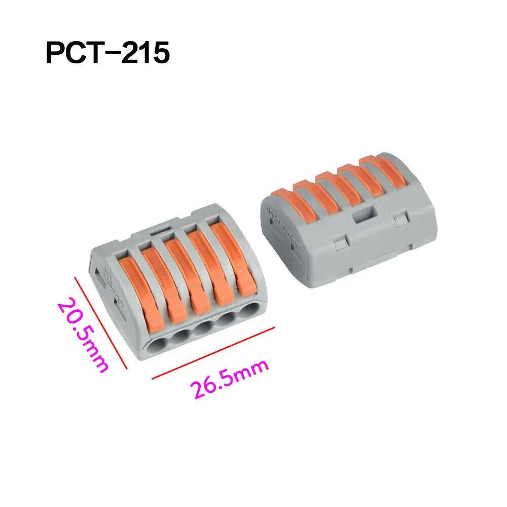 

Universal PCT212-PCT218 SPL-2-3 Terminal Blocks 0.08-4mm Electric Wire Cable Connectors Conductor Splitter 220V Connecting Termi