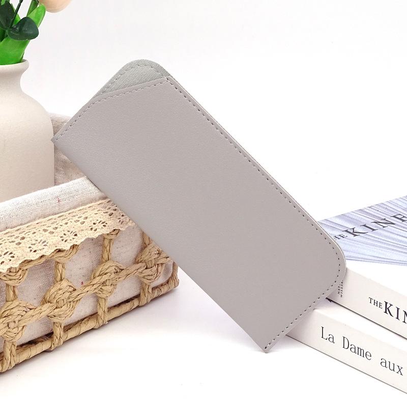 PU Leather Sunglasses Case Glasses Dustproof Storage Bag Portable Glasses Slanted Organizer Bag Eyewear Case Eyewear Accessories