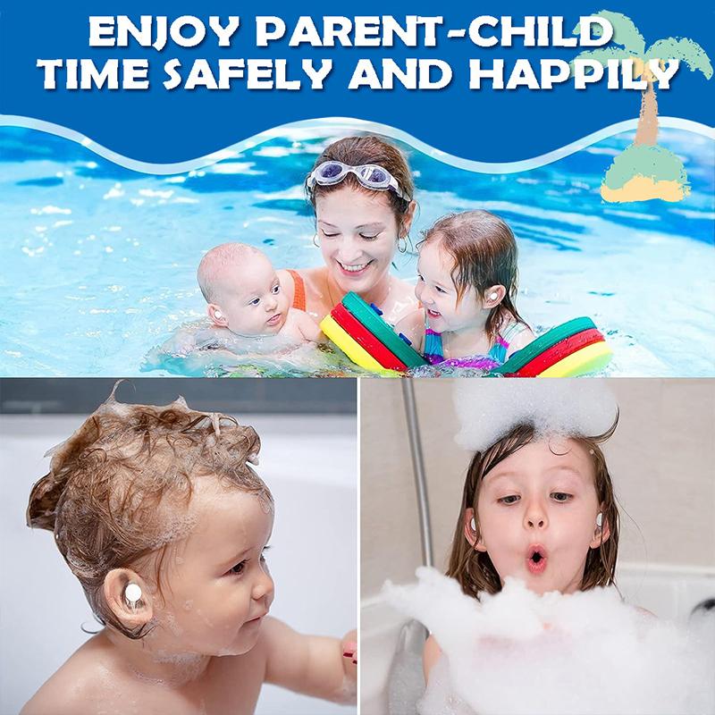 20Pcs Disposable Waterproof Baby Swimming Shower Ear Care Cover Ear Protection Stickers Earmuffs For Children