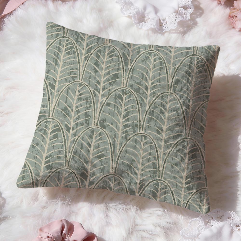 Leaf Cushion Cover Premium Comfort Reversible Pillow Cove Two In One Design for Any Room Car Interior
