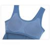 Geripptes Tanktop für Damen in U-Form mit herausnehmbaren BH-Polstern, schmale Passform, einfarbig, lässig, Tanktops innen und außen